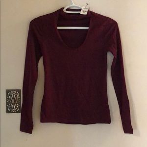 Burgundy long sleeve